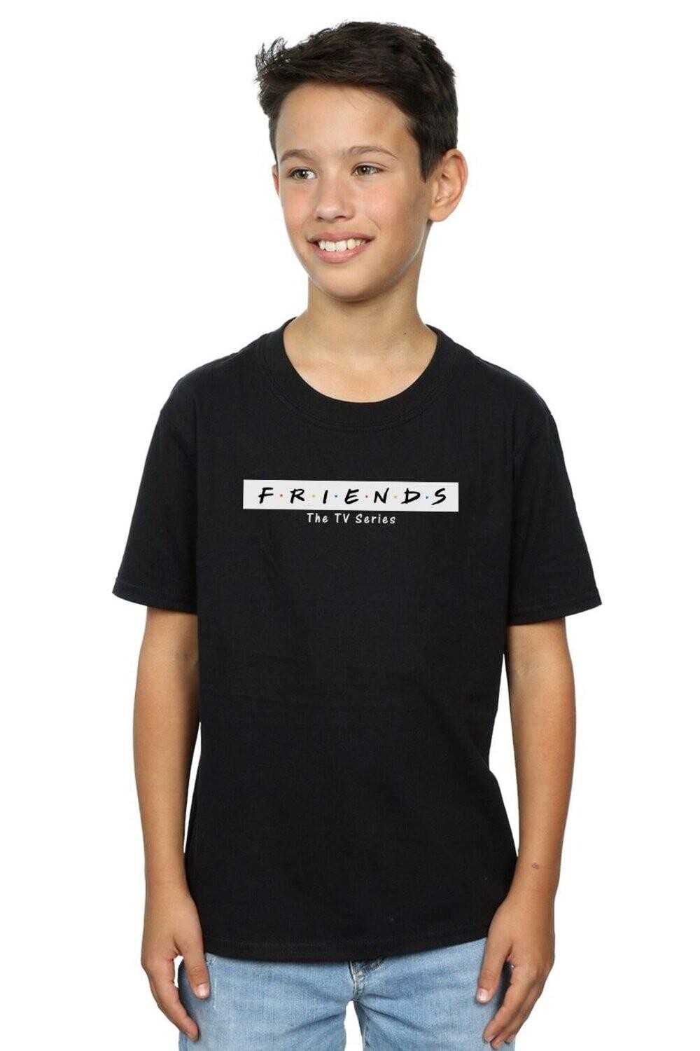 

Футболка с блочным логотипом Friends, черный