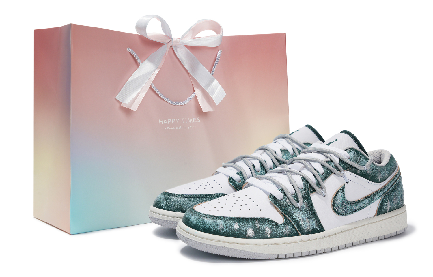 

Jordan Air 1 Vintage баскетбольные кроссовки мужские silver green