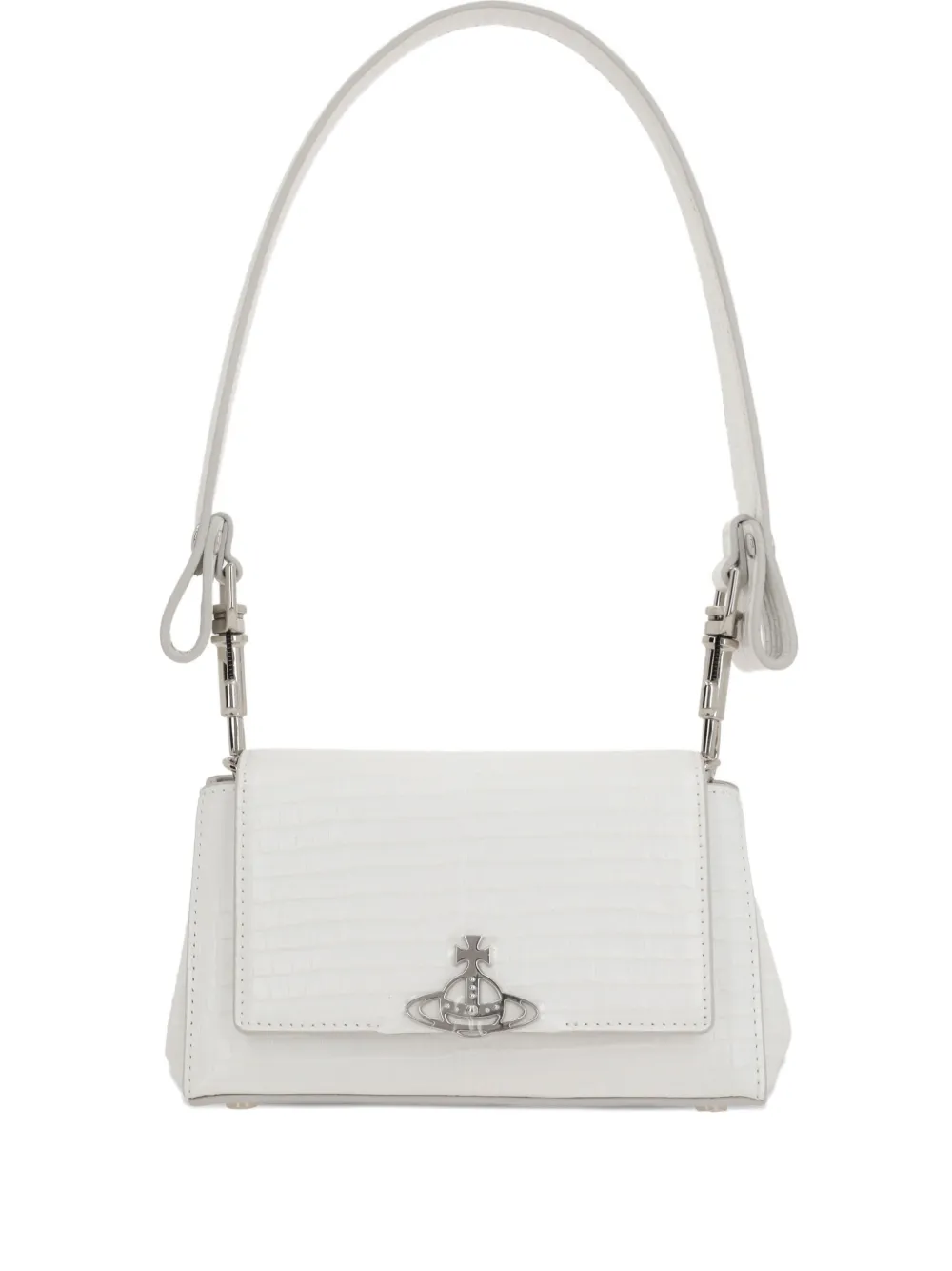 

Сумка через плечо из ореховой кожи Vivienne Westwood, белый
