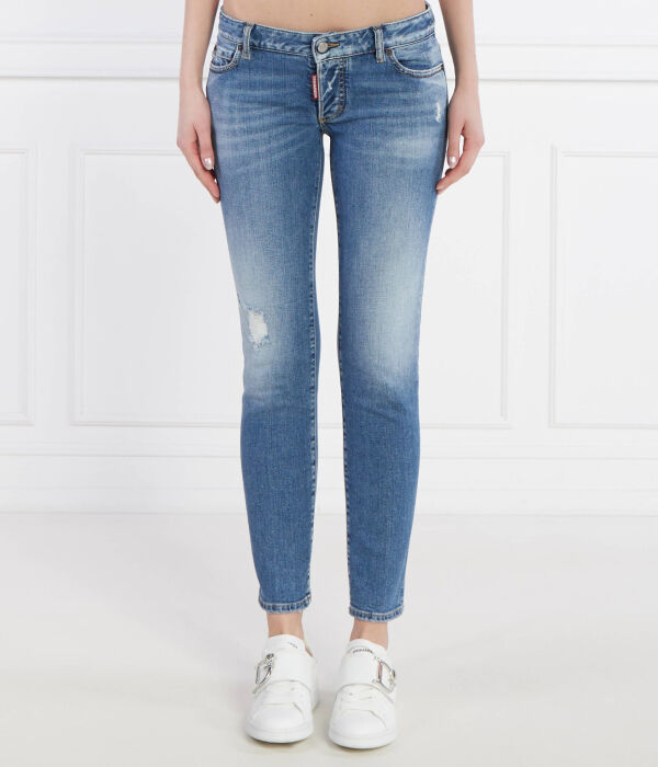 

Джинсы женские Dsquared2 с эффектом потертости, синий