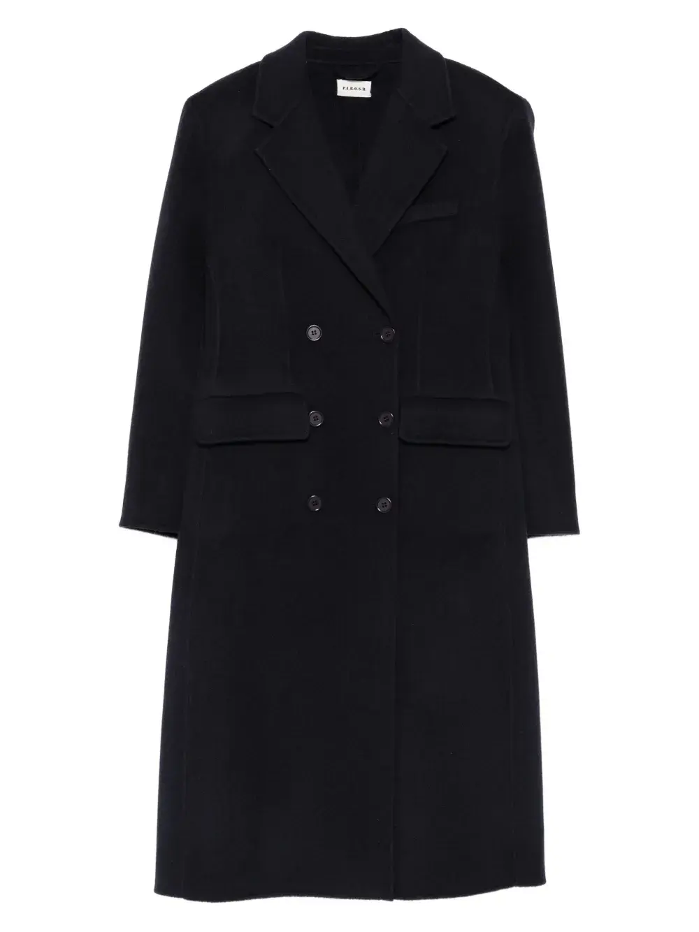 

Двубортное пальто P.A.R.O.S.H., синий
