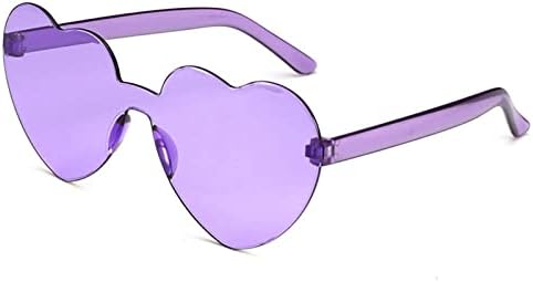 

2026 14 цветов Модные винтажные солнцезащитные очки в форме сердца, конфетные цвета, защита от УФ-излучения UV400, летние, современные, простые, для улицы MTZJH, Heart-purple