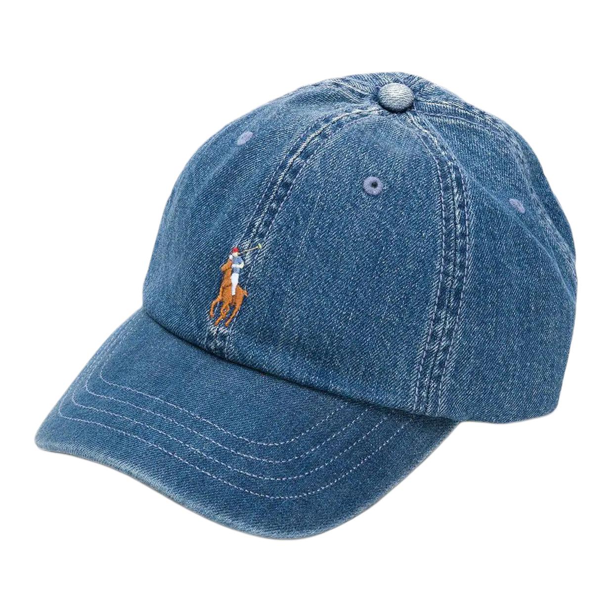 

Polo Ralph Lauren Хлопковая бейсболка мужская синяя, Blue