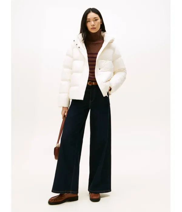 Пуховая куртка regular fit Tommy Hilfiger, экрю — фото 2