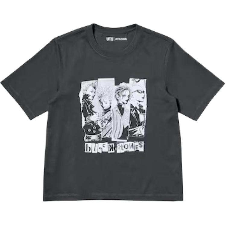 

Футболка Yamazaki Ai, Collaboration, женская UNIQLO, темно-серый