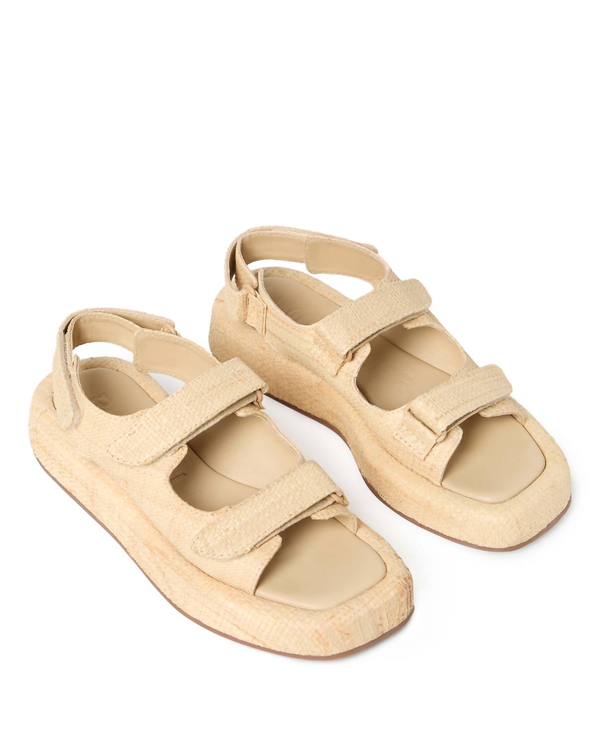 Женские сандалии Blaise Two Band на платформе в натуральном цвете Loeffler Randall