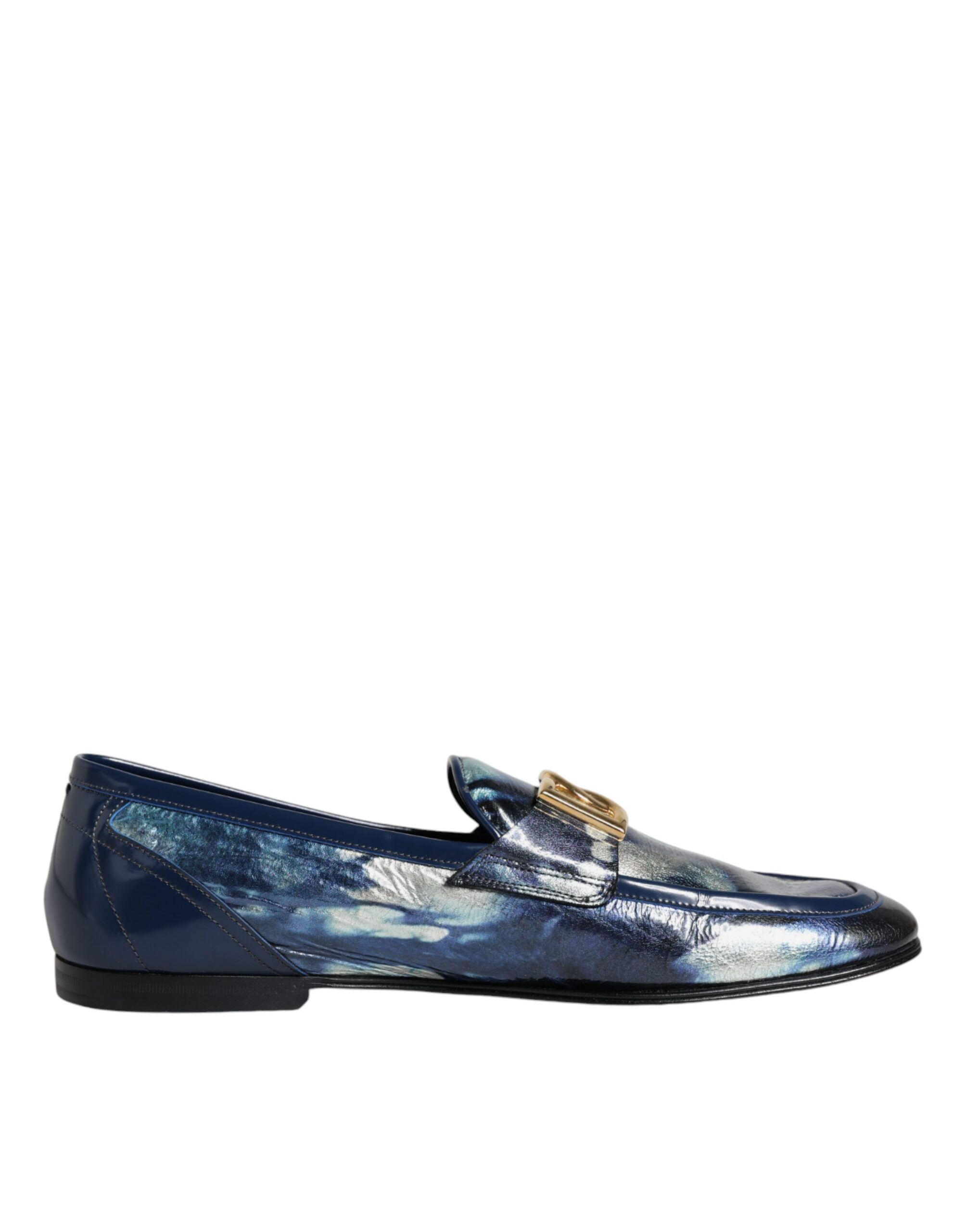 

Синие туфли-лоферы DG Tie Dye, формальная обувь Dolce & Gabbana