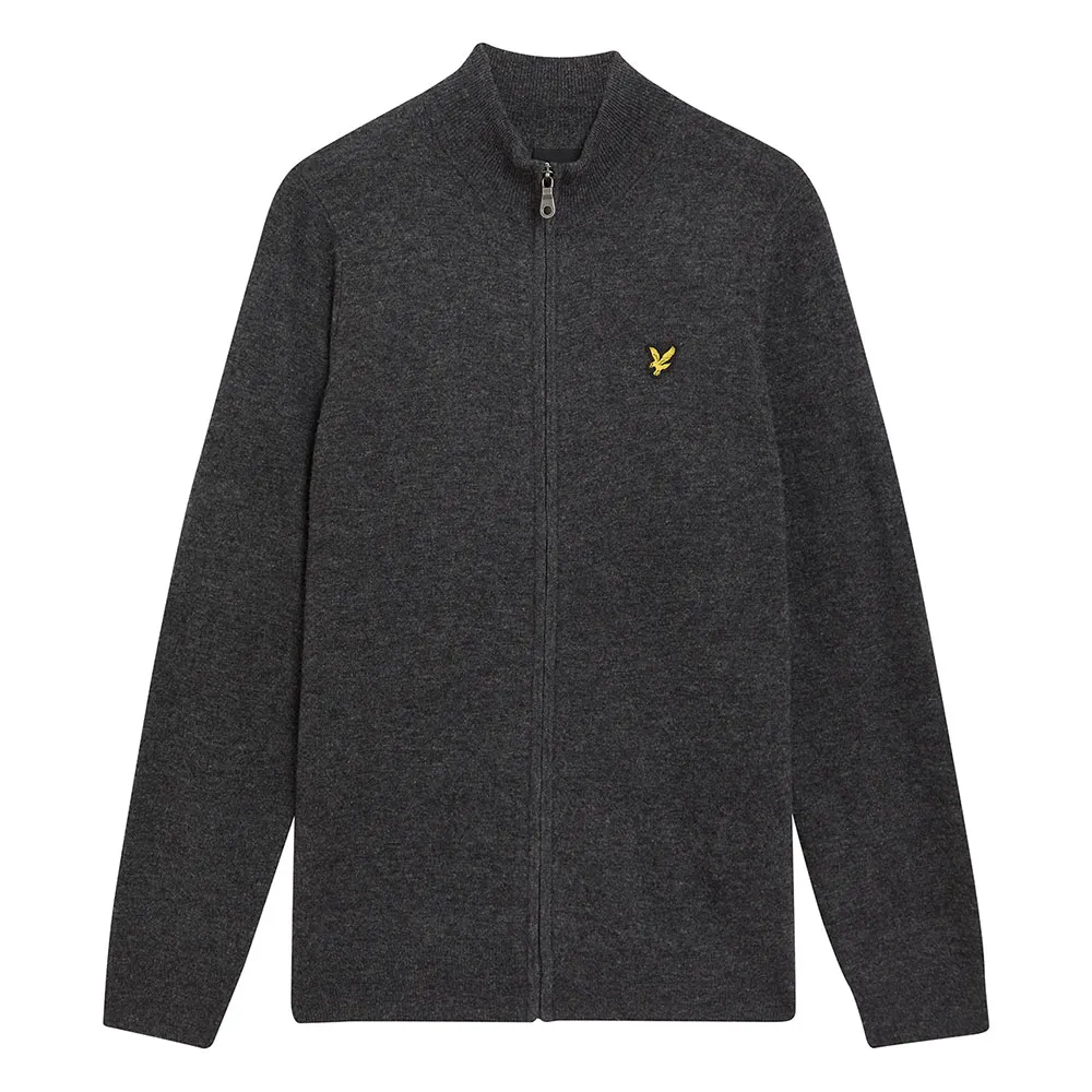

Свитер Lyle & Scott KN2102VC с полной застежкой-молнией, серый
