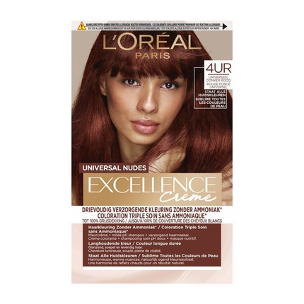 

Краска для волос L'Oreal Paris Excellence Creme Universal Nudes, 4UR medium red