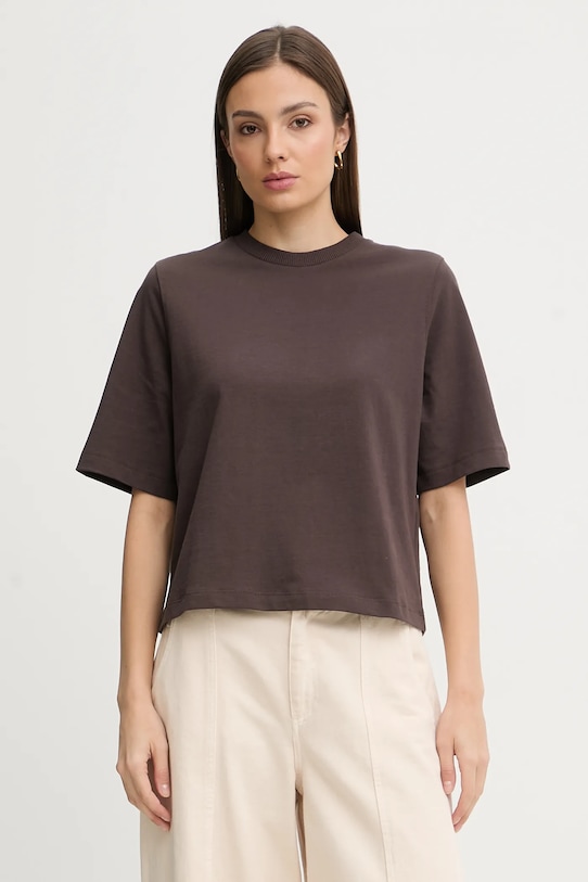 

Хлопковая футболка United Colors of Benetton, коричневый