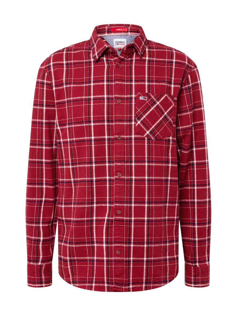 

Рубашка Tommy Jeans Regular fit Button Up, темно-красный