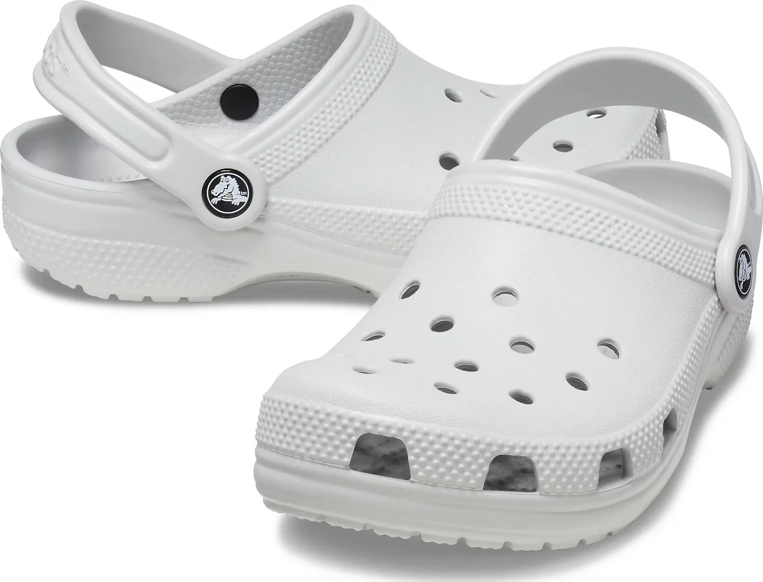 Сандалии Crocs Classic светло-серого цвета — фото 2