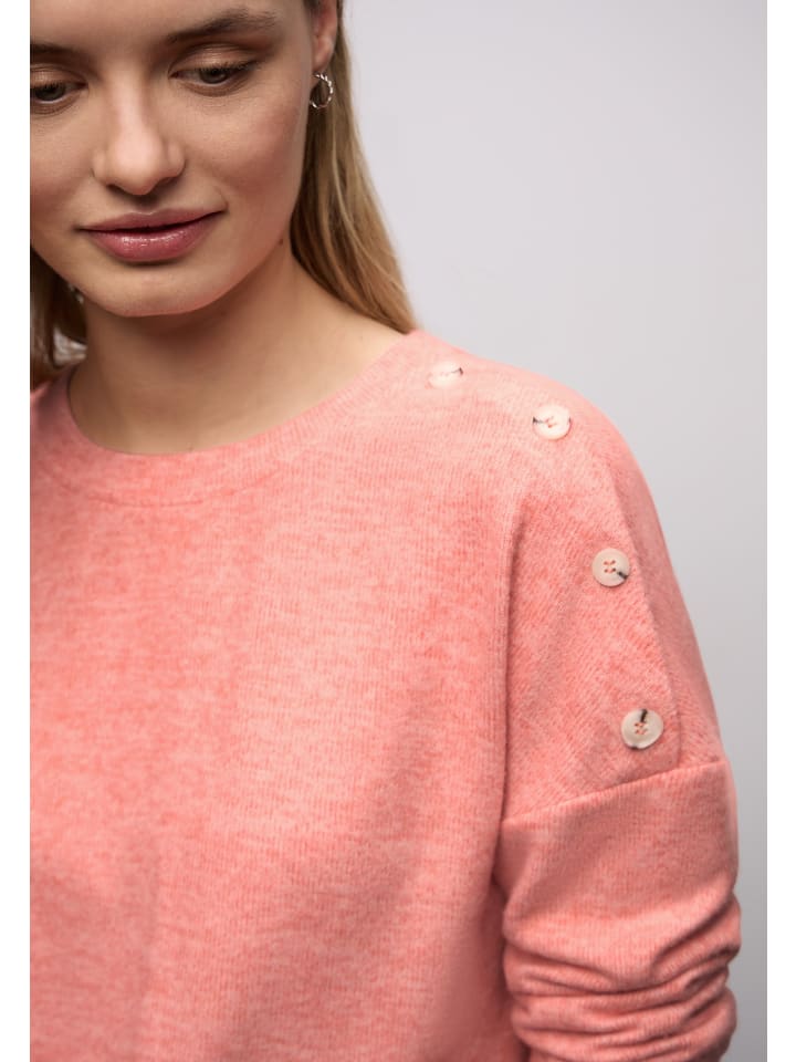 

Street One «Мягкая футболка на пуговицах» Розовая, Розовый, Street One «Мягкая футболка на пуговицах» Розовая