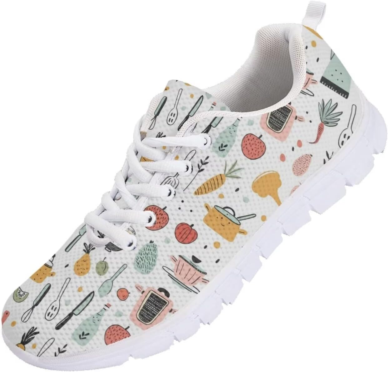 

Мужские кроссовки Funnydude Funny Print легкие спортивные повседневные беговые обувь для мужчин, Cartoon Kitchenware