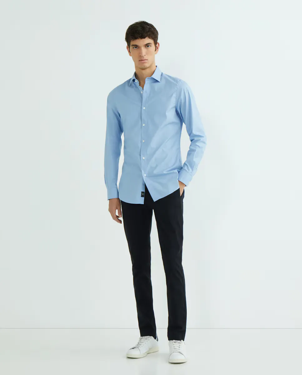 

Мужская классическая рубашка slim fit Dockers, светло-голубой