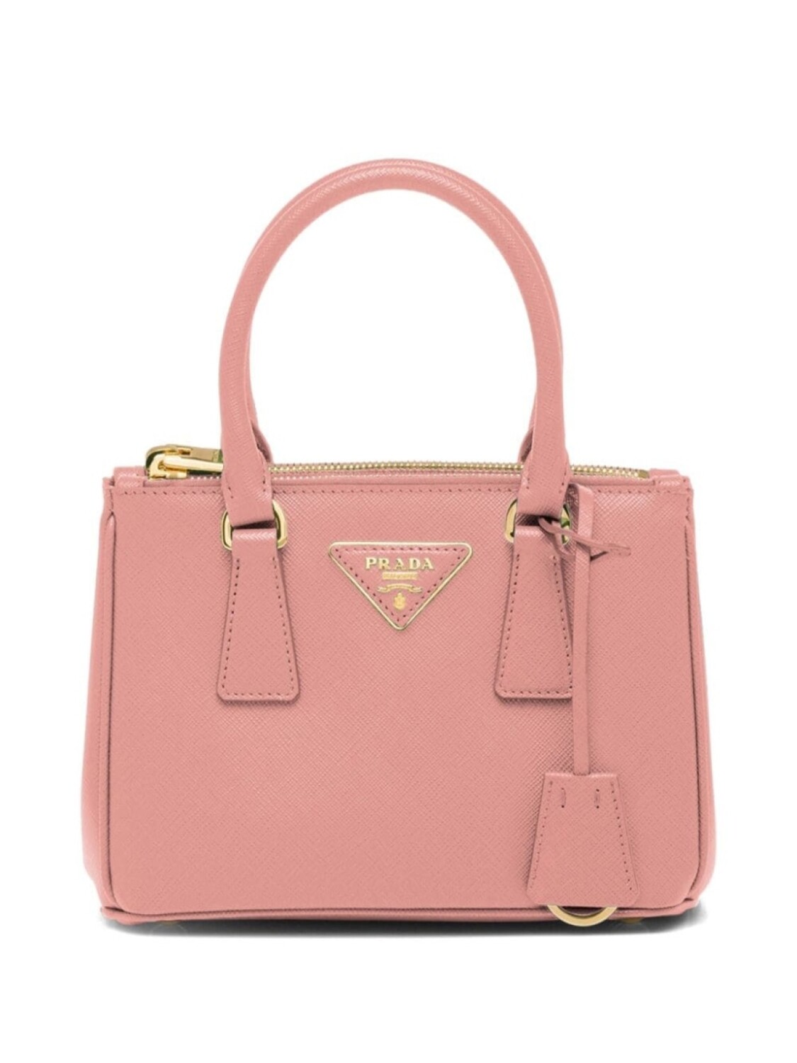 

Мини-сумочка Prada Galleria из сафьяновой кожи, розовый