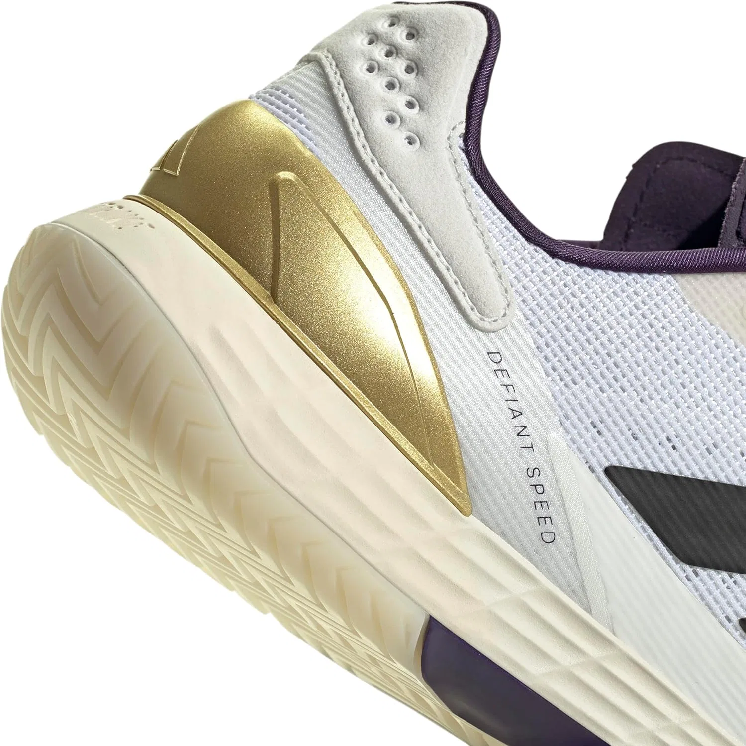Кроссовки теннисные adidas, Defiant Speed 2, White/Black/Aurora Plum — фото 4