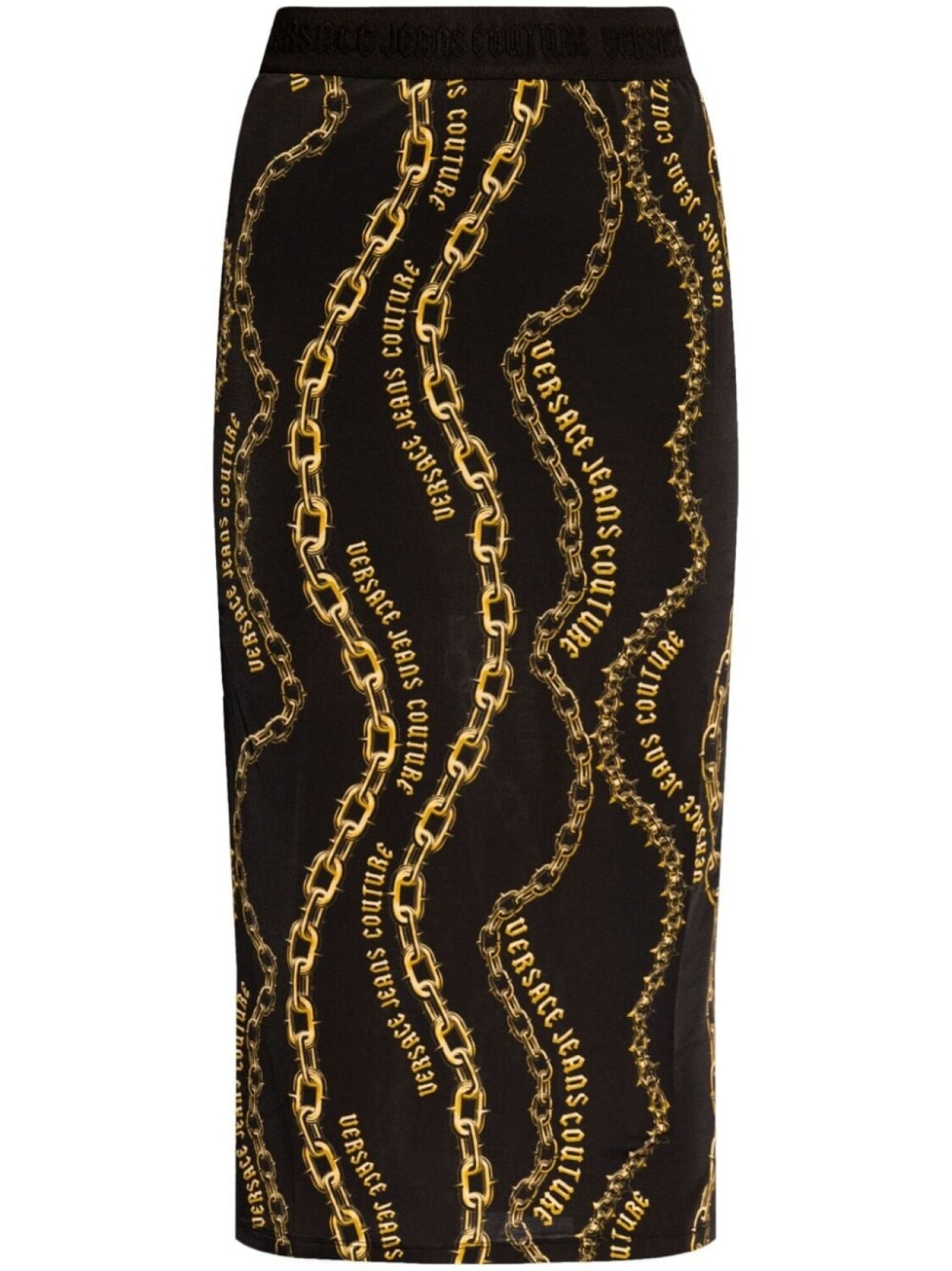 

Versace Jeans Couture юбка с логотипом, черный