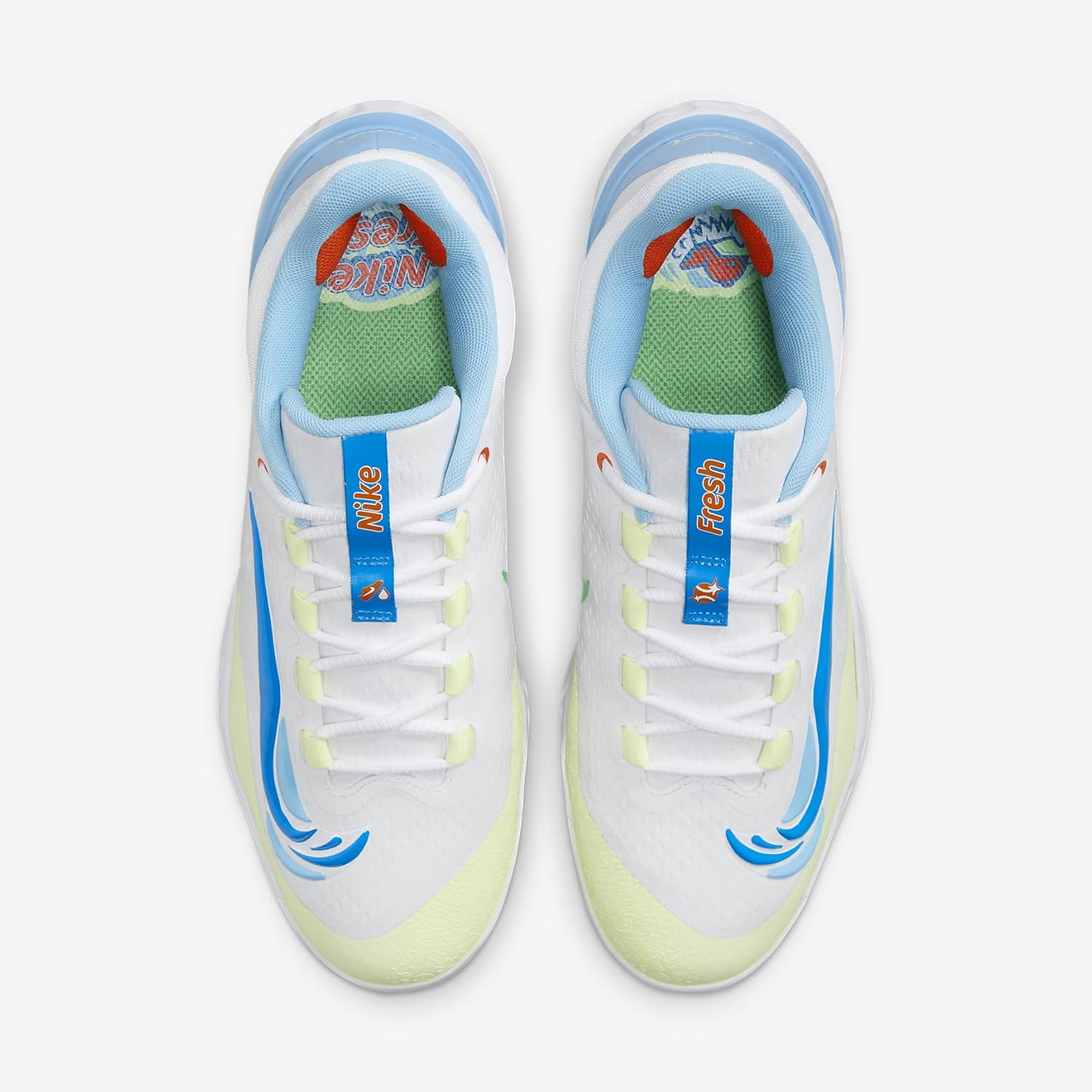 Бейсбольные бутсы Nike Men's Alpha Huarache Elite 4, белый/синий/фиолетовый/голубой — фото 4