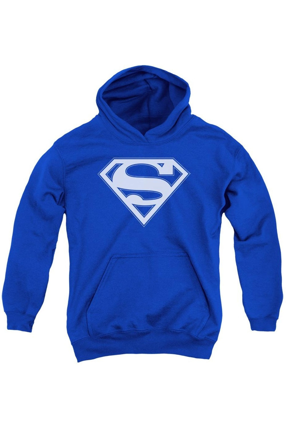 

Детская толстовка с капюшоном Superman Blue & White Shield Gildan