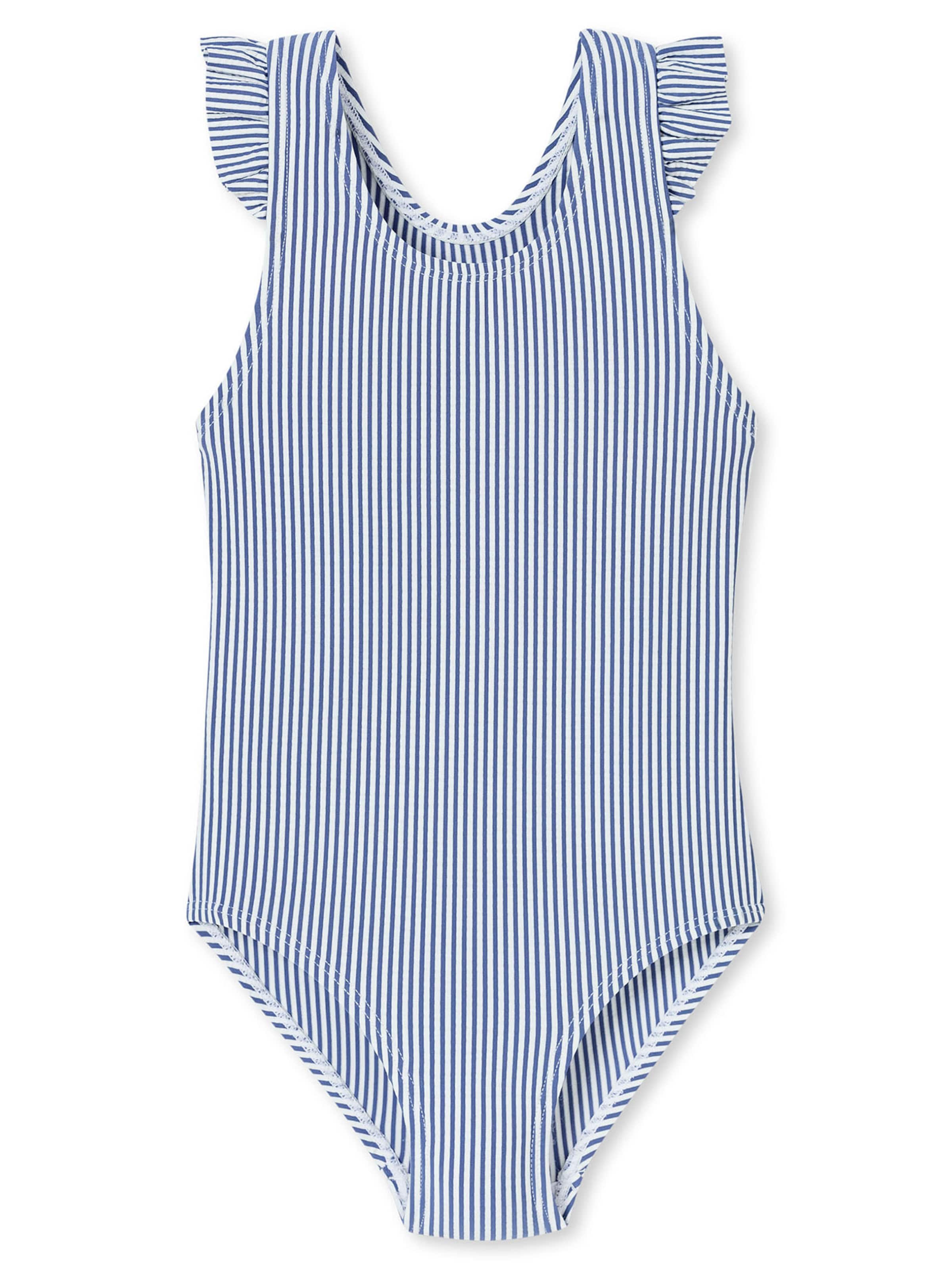 

SCHIESSER Купальник 'Aqua Kids' в темно-синем и белом цветах