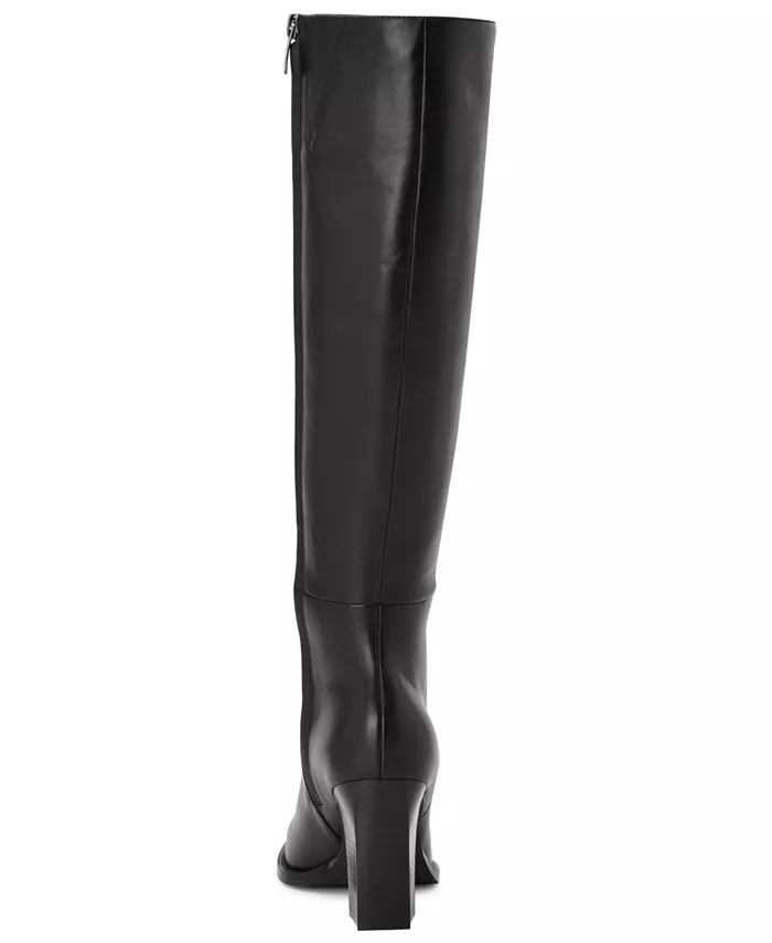 Женские сапоги Zazz на высоком блочном каблуке Nine West, черный — фото 3
