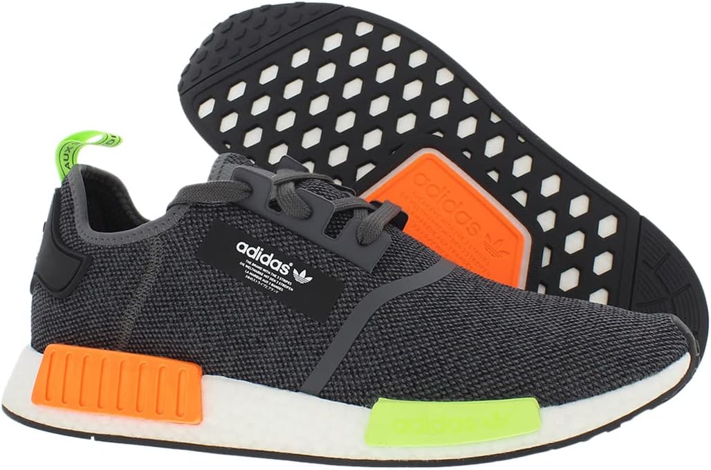 Кроссовки adidas NMDr1 для мужчин, белый/черный/серый — фото 4