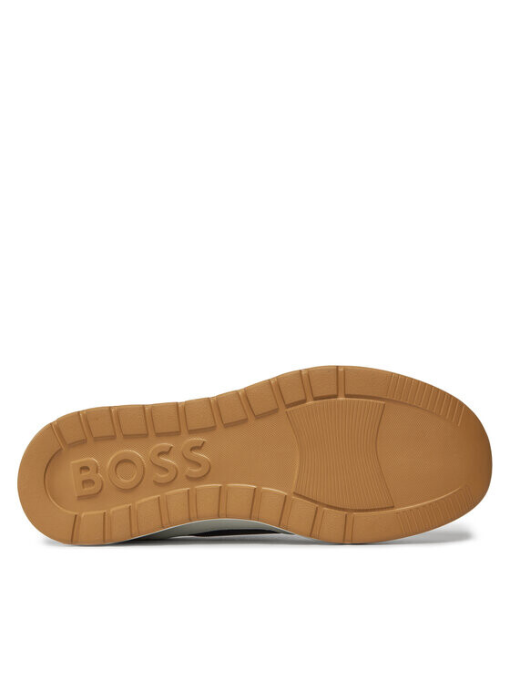 Кроссовки мужские Boss с контрастной вставкой, белый — фото 4