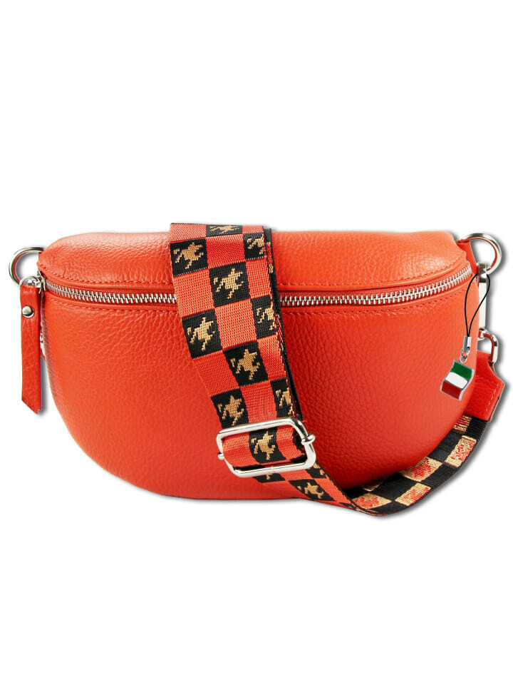 

Наплечная сумка Florence Gürteltasche Leder orange ca. 25cm