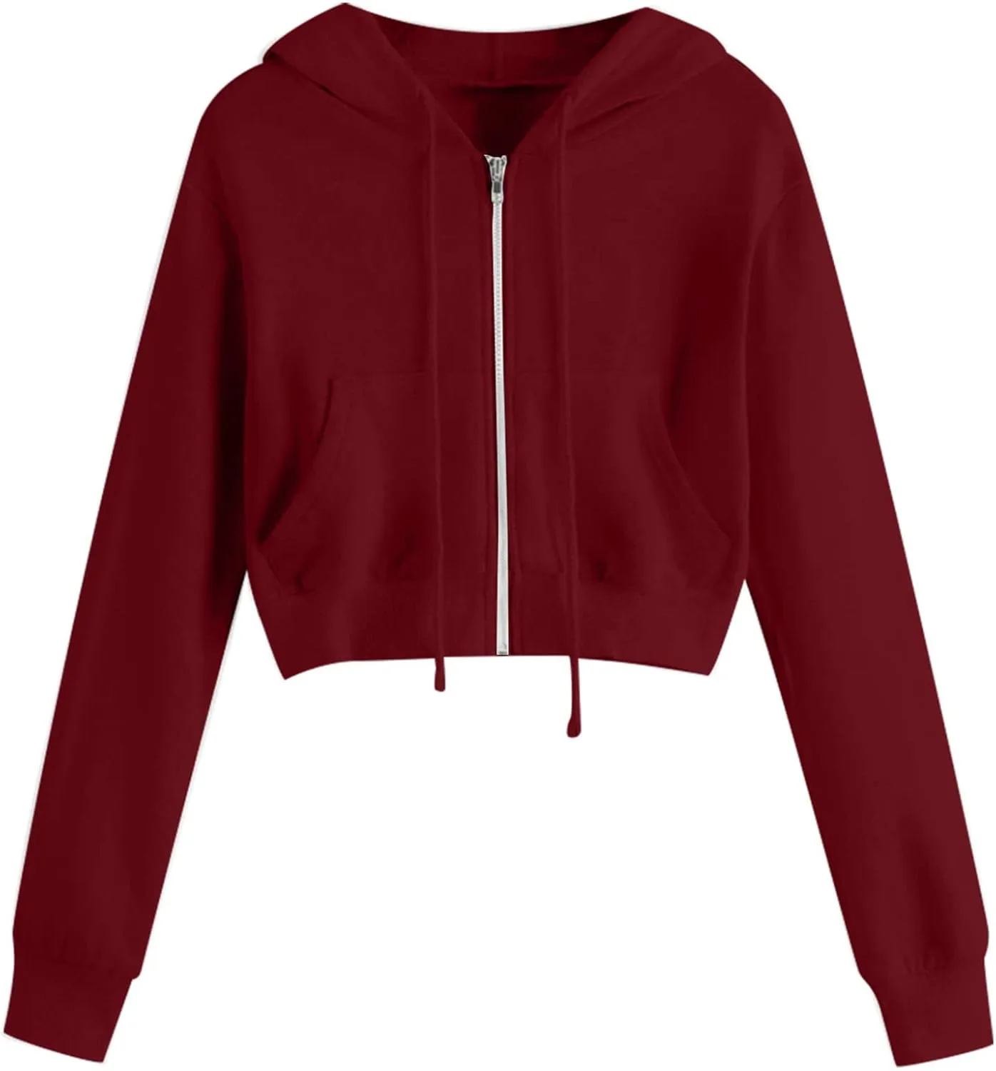 

Женская худи на молнии с длинными рукавами и капюшоном