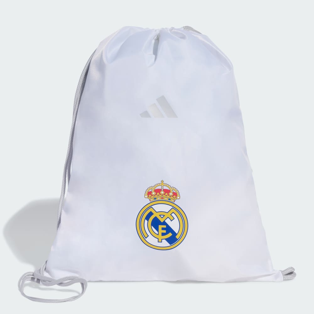 

Спортивная сумка Adidas Real Madrid Home Gym Sack, цвет White/Bold Gold