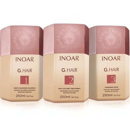 Набор для лечения кератина Inoar G-hair 3x250 мл