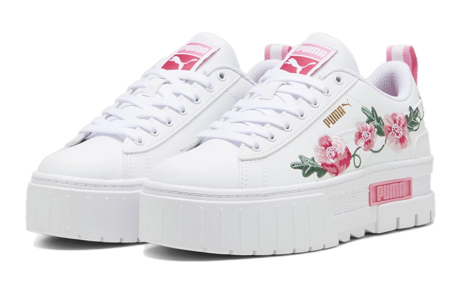 Mayze Big Kid «Цветочная вышивка» Puma, розовый — фото 3