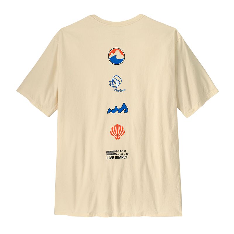 Органическая футболка Long Way Round FW25 мужская Patagonia, Inbk — фото 2