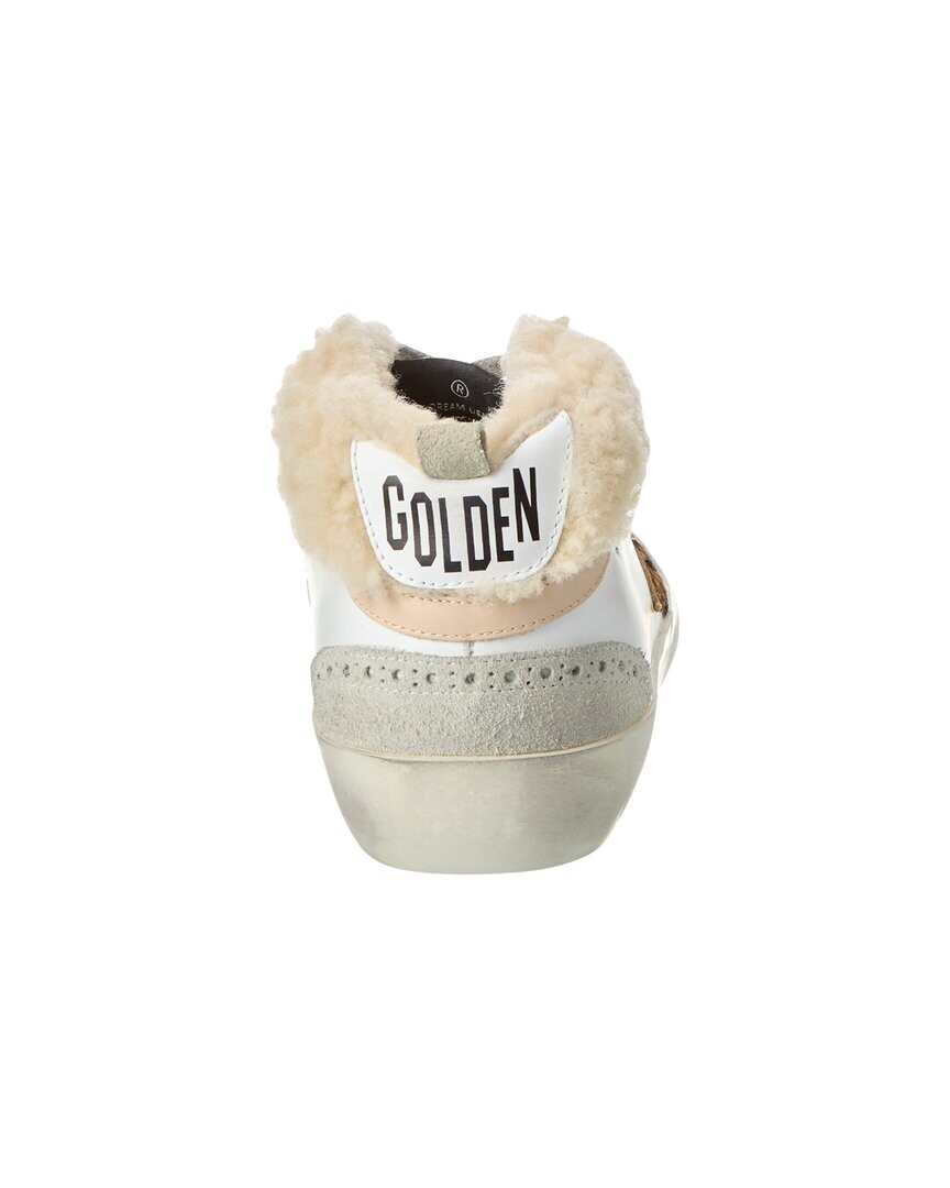 

Кроссовки Golden Goose Midstar из кожи и овчины, белый