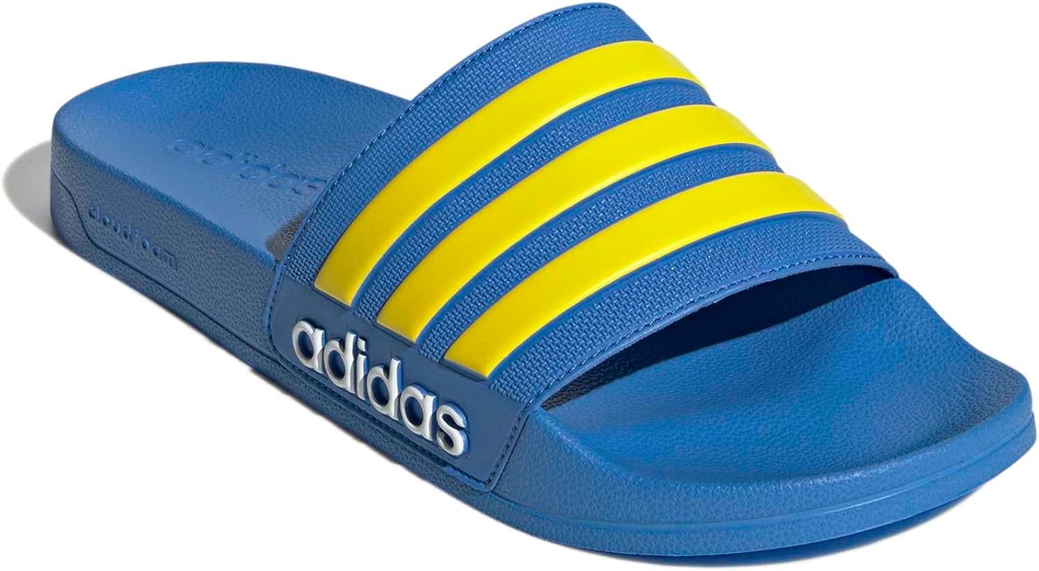 Сланцы для душа adidas Adilette для взрослых унисекс, белый/синий/желтый — фото 4