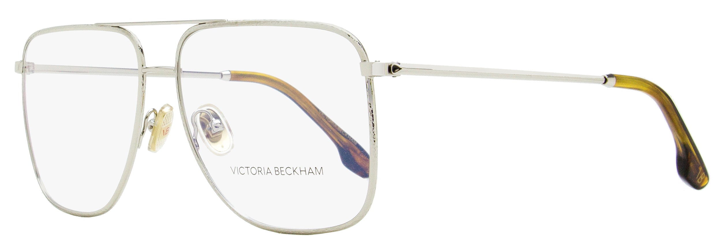 

Женские очки Victoria Beckham Navigator VB2112 040 серебристо-коричневые 58 мм
