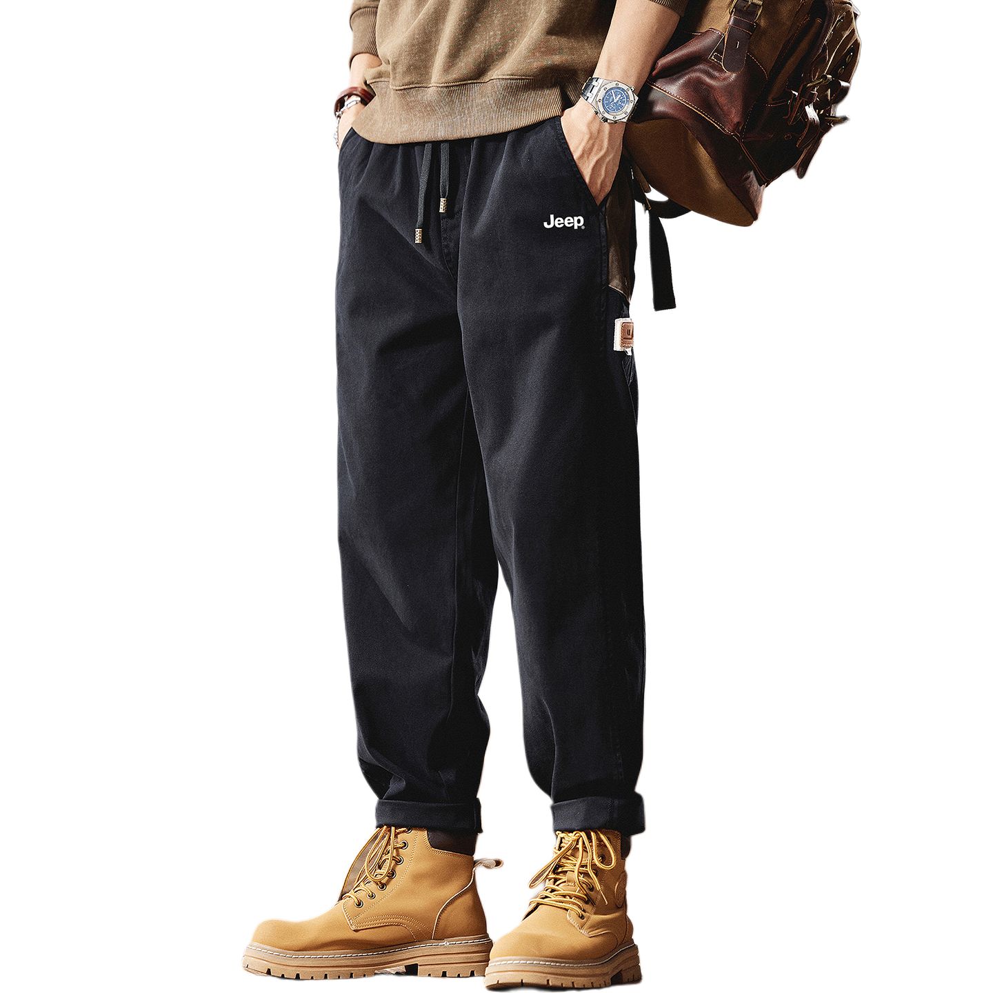 

Повседневные брюки Unisex Moderate Tapered Jeep, черный