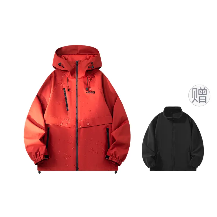 

Куртка Unisex Hooded Moderate Workwear Jeep, красный (comes with polar fleece liner)