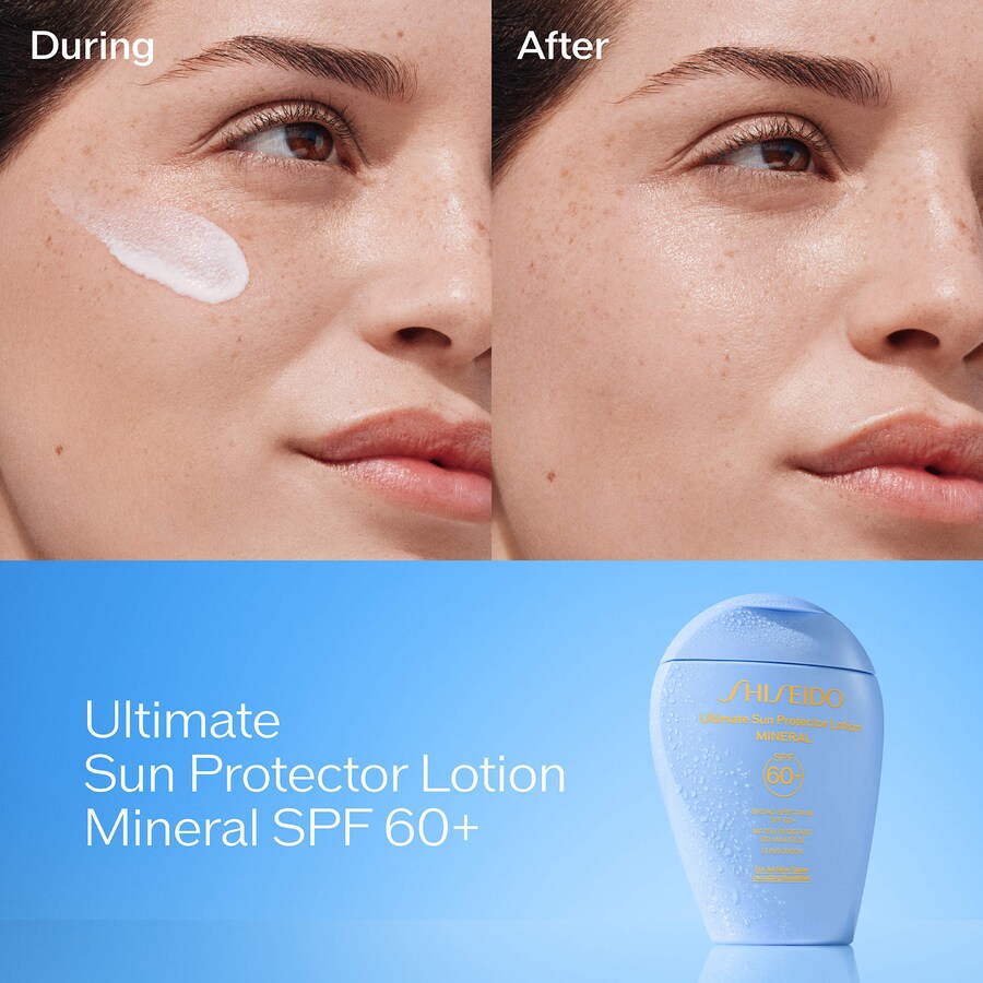Солнцезащитный лосьон Ultimate Sun Protector Lotion Mineral SPF 60+ Shiseido, 1.7 oz/50 mL — фото 4