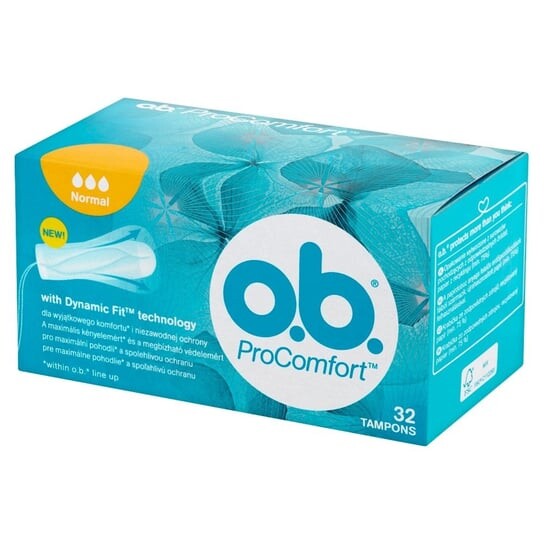 

Тампоны, 32 шт. O.B., ProComfort Normal