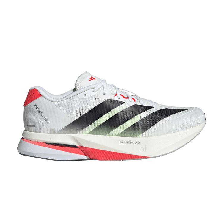 

Кроссовки Adizero Boston 13 'White Black Lucid Red', белый
