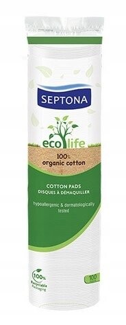 

Круглые двусторонние ватные диски Septona, Ecolife