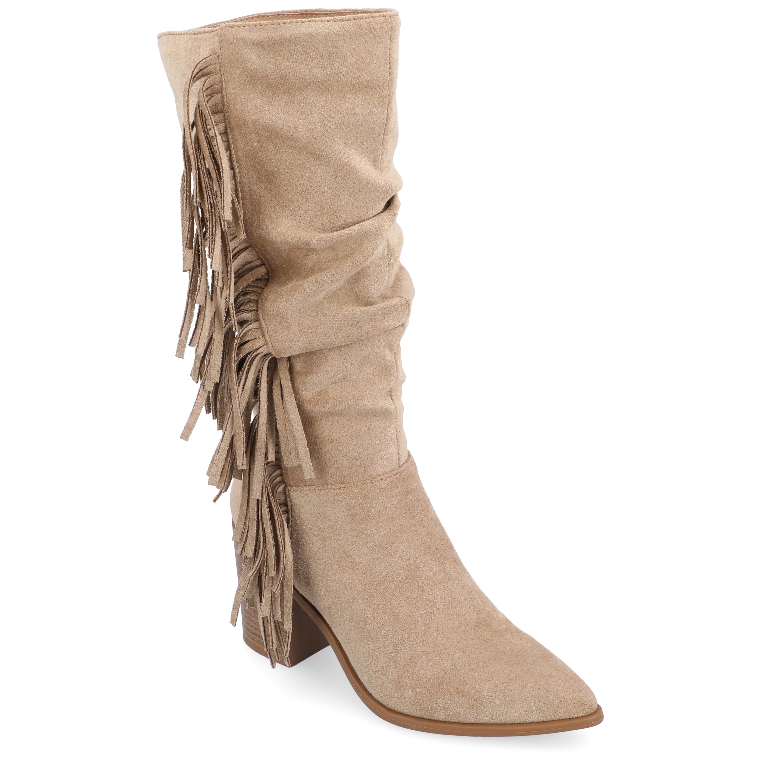 Journee Collection Женские сапоги Tru Comfort Foam Hartly с широким голенищем, Taupe
