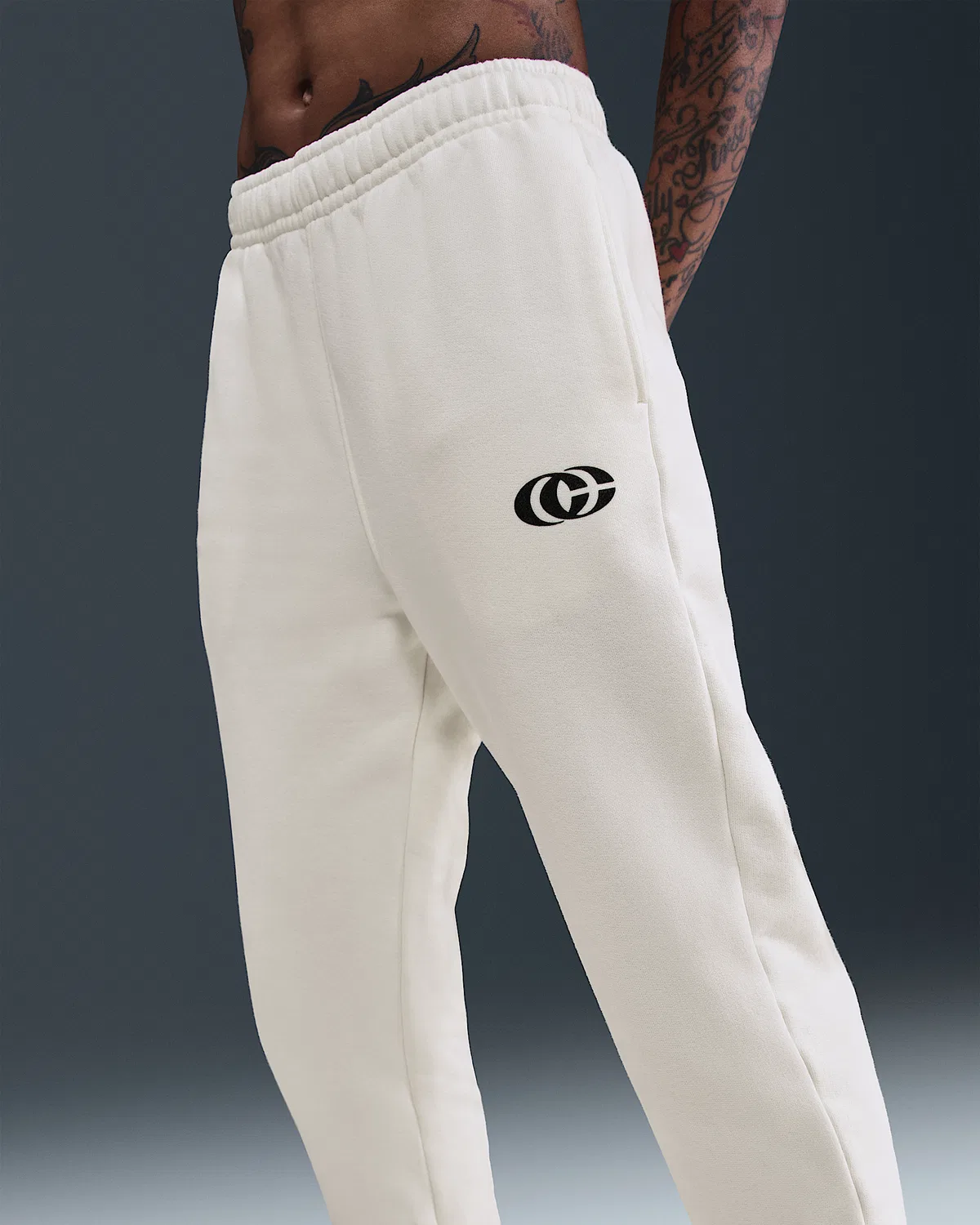 Nike Fleece Cuffed Basketball Pants Caitlin Clark, Sail/Black — фото 3