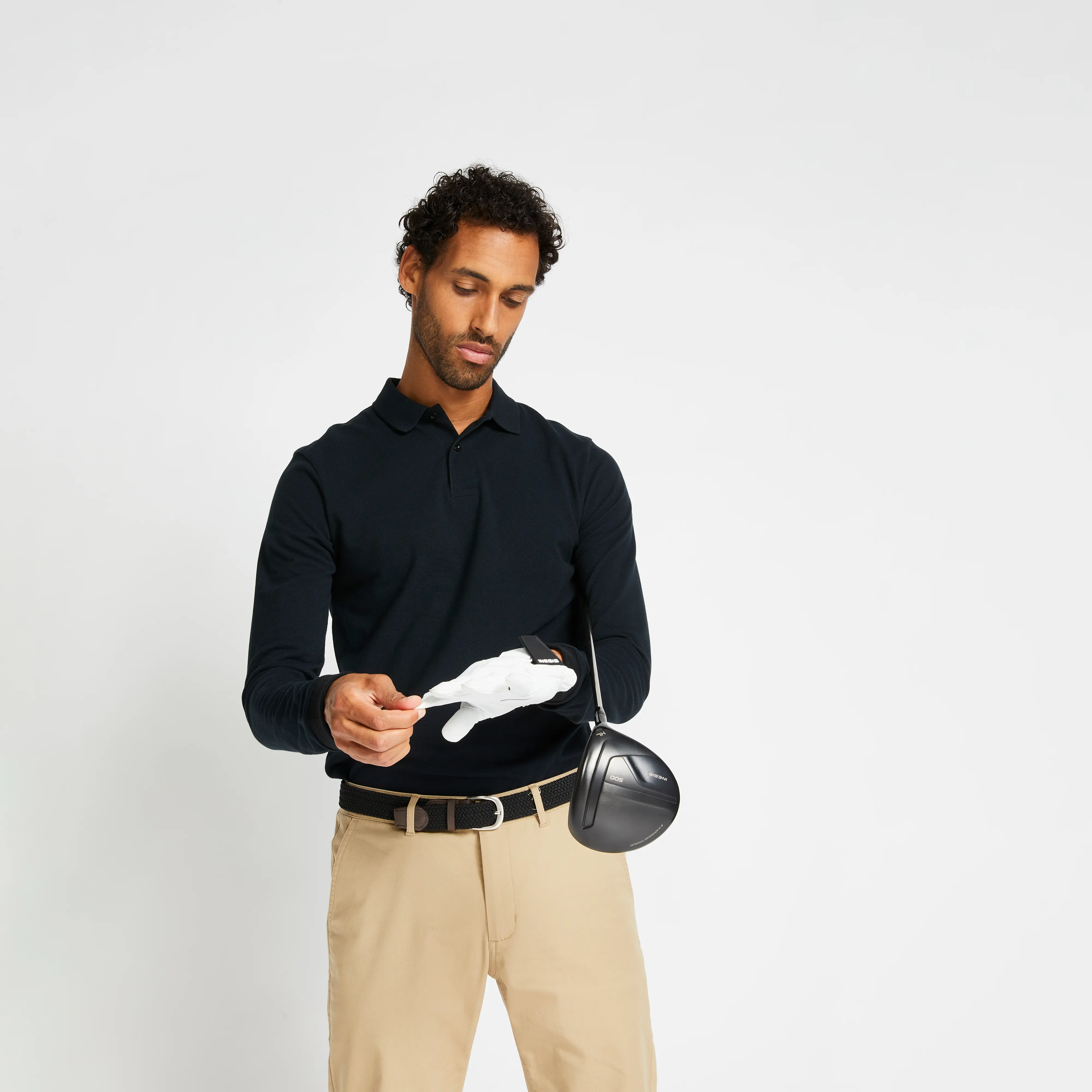 

Мужская хлопковая поло для гольфа Inesis MW500