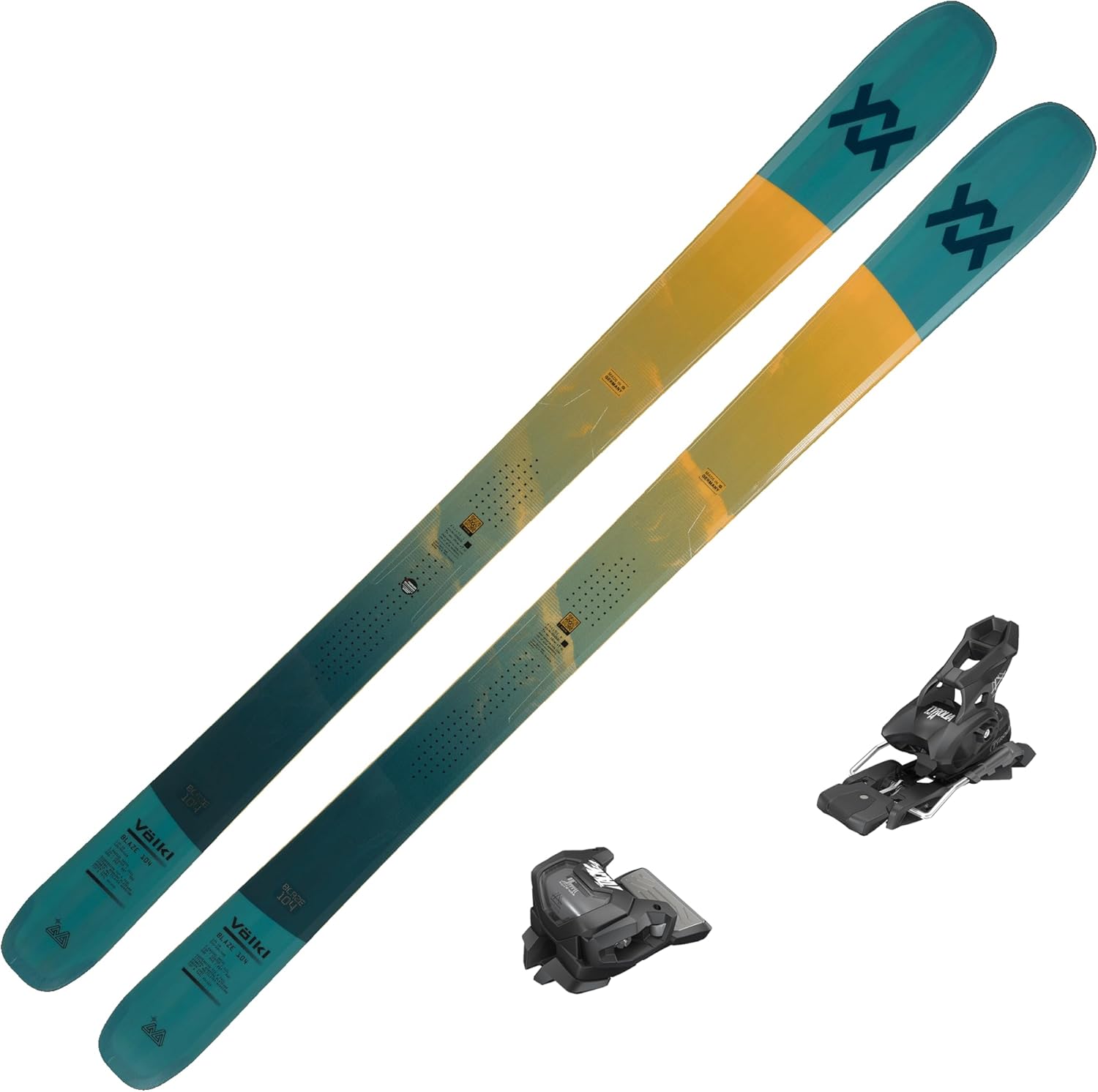 

Горные лыжи Völkl Blaze 104 2026 с креплениями Tyrolia Attack 14 GW, бирюзовый, Оранжевый, Горные лыжи Völkl Blaze 104 2026 с креплениями Tyrolia Attack 14 GW, бирюзовый