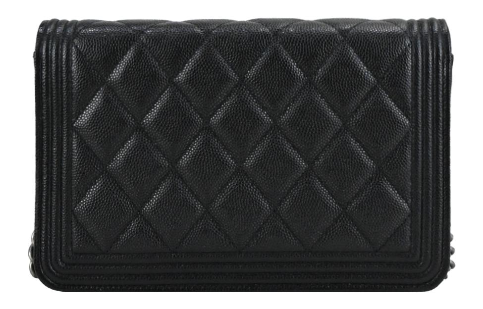 LeboyWOC Кожаная сумочка-кошелек через плечо, Женская черная сумка CHANEL — фото 2