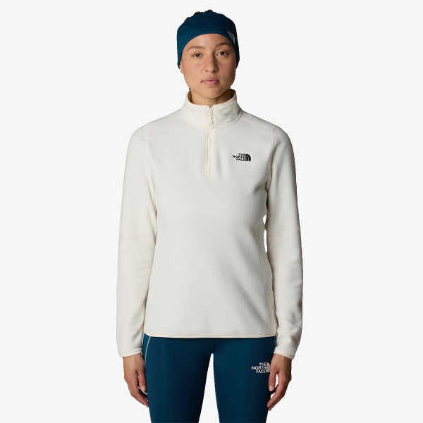 

Толстовка w 100 glacier, молния 1/4 - eu The North Face, серый