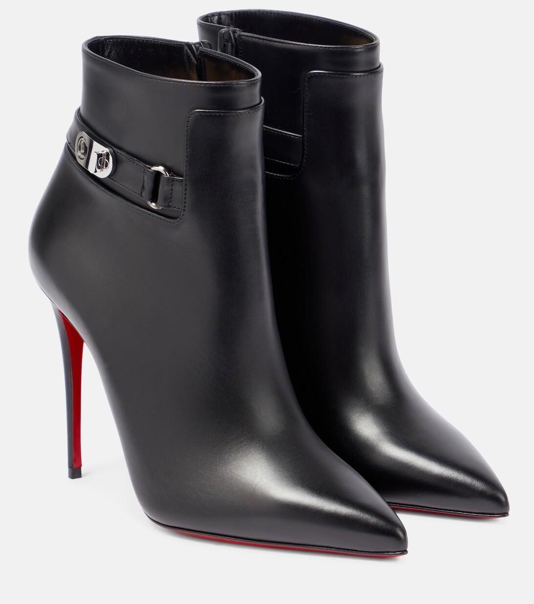 Кожаные ботильоны So Kate 100 Christian Louboutin, черный